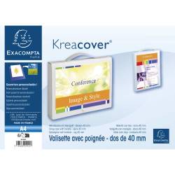 Valisette à poignée amovible polypropylène opaque 8/10e Krea Cover - 24x32cm