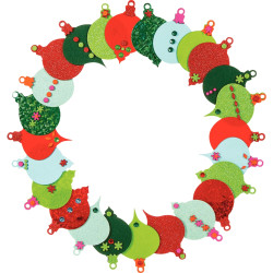 Pack 321 pièces deco de noel mousse feutrine