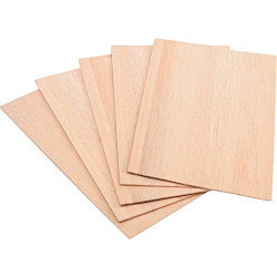 Lot de 5 planches de balsa