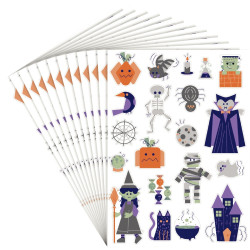 Pack de 240 gommettes Halloween