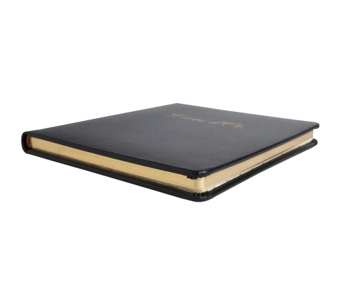 Livre d'or Cuir Alpille 140 pages ivoire - 26x22cm vertical