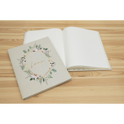 Livre d'or 100 pages tranche or - Format 27x22cm - CHAMPÊTRE