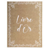 Livre d'or 100 pages tranche or - Format 27x22cm - KRAFT