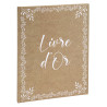 Livre d'or 100 pages tranche or - Format 27x22cm - KRAFT