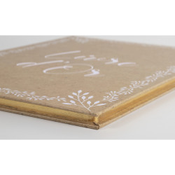 Livre d'or 100 pages tranche or - Format 27x22cm - KRAFT