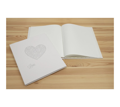 Livre d'or 100 pages blanches Harmony - 27x22 cm vertical