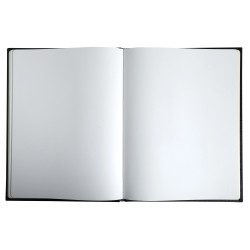 Livre d'or Balacron avec titre 100 pages blanches - 27x22 cm vertical