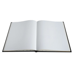 Livre d'or Balacron avec titre 100 pages blanches - 27x22 cm vertical