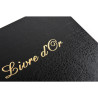 Livre d'or Balacron avec titre 140 pages blanches - 21x19 cm vertical