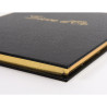 Livre d'or Balacron avec titre 140 pages blanches - 21x19 cm vertical