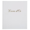 Livre d'or Balacron avec titre 140 pages blanches - 21x19 cm vertical