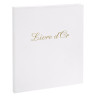 Livre d'or Balacron avec titre 140 pages blanches - 21x19 cm vertical