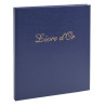 Livre d'or Balacron avec titre 140 pages blanches - 21x19 cm vertical