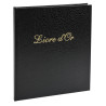 Livre d'or Balacron avec titre 140 pages blanches - 21x19 cm vertical