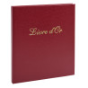Livre d'or Balacron avec titre 140 pages blanches - 21x19 cm vertical