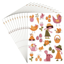 Pack de 240 gommettes Päques