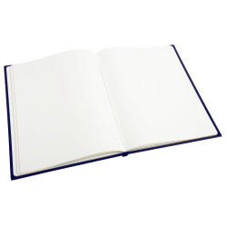 Livre d'or Balacron avec titre 140 pages blanches - 21x19 cm vertical
