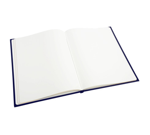 Livre d'or Balacron avec titre 140 pages blanches - 21x19 cm vertical