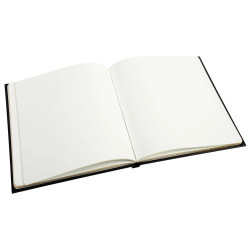 Livre d'or Balacron avec titre 140 pages blanches - 21x19 cm vertical