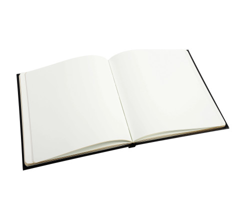 Livre d'or Balacron avec titre 140 pages blanches - 21x19 cm vertical