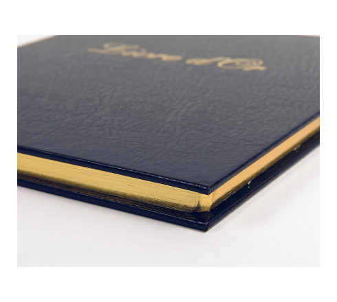 Livre d'or Balacron avec titre 140 pages blanches - 21x19 cm vertical