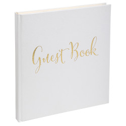 Livre d'or 140 pages tranche or Anglais