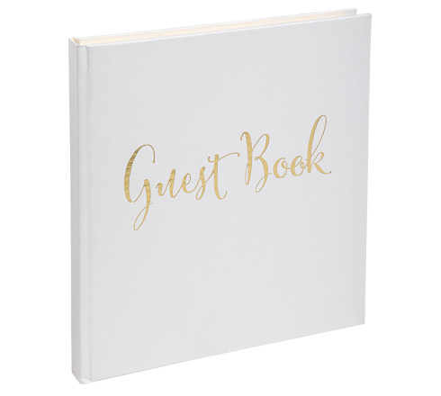 Livre d'or 140 pages tranche or Anglais