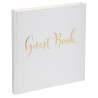 Livre d'or 140 pages tranche or Anglais
