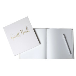 Livre d'or 140 pages tranche or Anglais