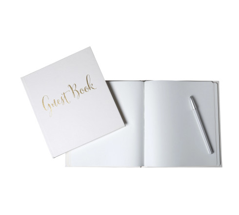 Livre d'or 140 pages tranche or Anglais