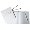 Livre d'or 140 pages tranche or Anglais