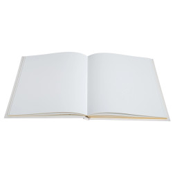 Livre d'or 140 pages tranche or Anglais