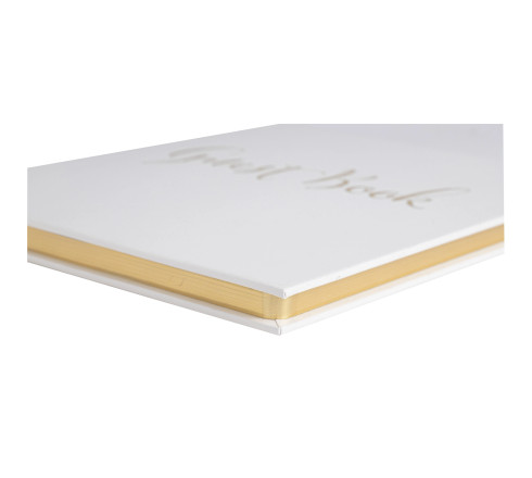 Livre d'or 140 pages tranche or Anglais