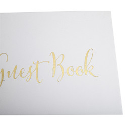 Livre d'or 140 pages tranche or Anglais