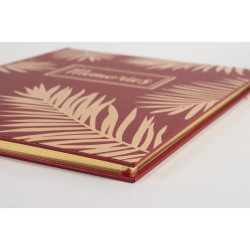 Livre d'or 100 pages tranche or - Format 27x22cm - PALMA