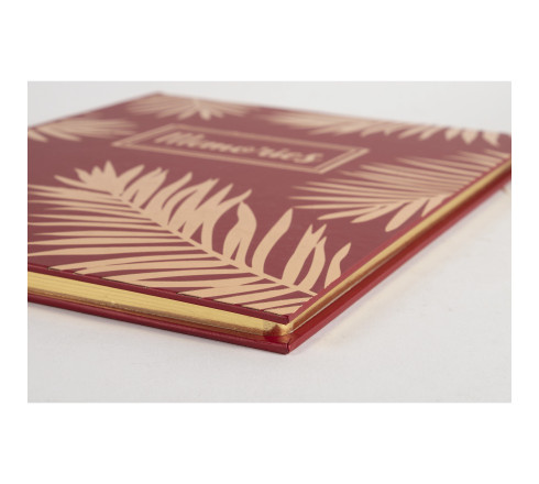 Livre d'or 100 pages tranche or - Format 27x22cm - PALMA