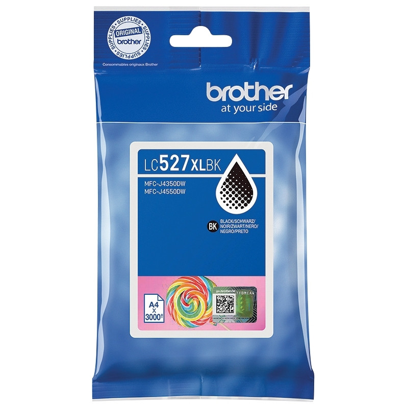Brother SUCETTE cartouche d'encre noire authentique LC527XLBK