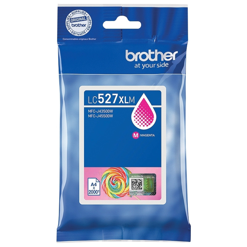 Brother SUCETTE cartouche d'encre magenta authentique LC527XLM