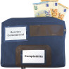 Pochette caisse 185x270mm soufflet 40mm bleue