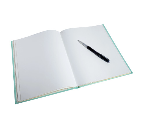Livre d'or 100 pages tranche or - Format 27x22cm - AQUAREL