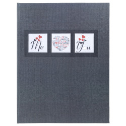 Livre d'or 100 pages tranche argent Me & You