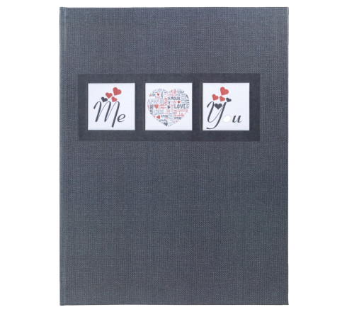 Livre d'or 100 pages tranche argent Me & You