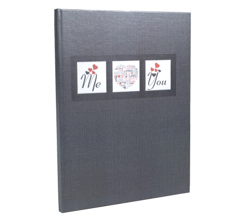 Livre d'or 100 pages tranche argent Me & You