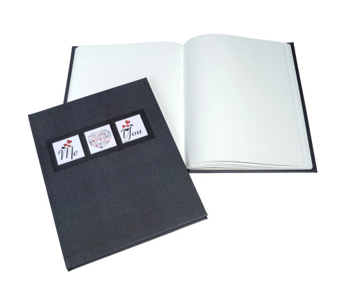 Livre d'or 100 pages tranche argent Me & You
