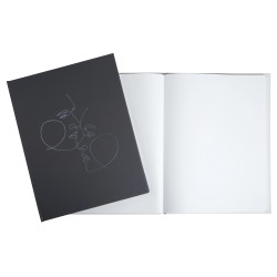 Livre d'or 100 pages tranche argent Art