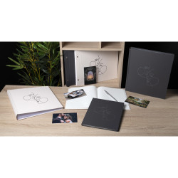 Livre d'or 100 pages tranche argent Art