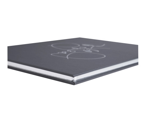 Livre d'or 100 pages tranche argent Art