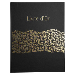 Livre d'or 100 pages tranche or Aramy