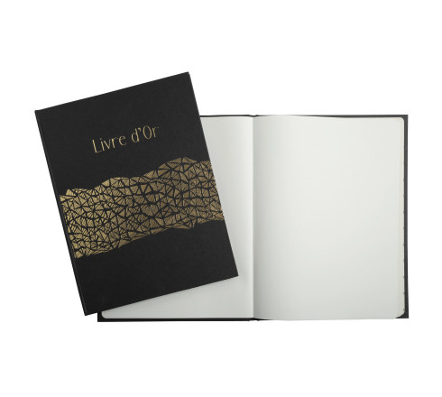 Livre d'or 100 pages tranche or Aramy
