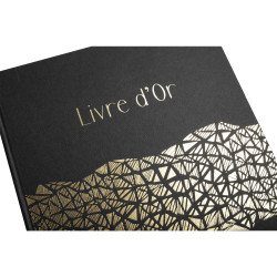 Livre d'or 100 pages tranche or Aramy